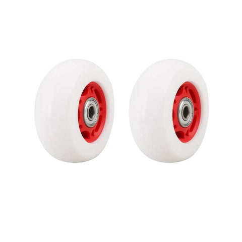 Heckuva Durable Replacement Caster Wheels For Razor Crazy Cart Xl Dlx Shift Set Of Two Bright Red 76Mm By 30Mm smooth rolling tires pair with 8mm axle.