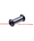 Single dark grey fastener from Knife Handle Screws And Rivets Set For Wooden Handles, showing 1.5mm hex socket and fit dimensions.