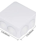 Absolute Kick-Ass Ip55 Waterproof And Dust-Shield Abs Plastic Electrical Junction Box For Outdoor Wiring Diy Project Enclosure, 3.3in x 2in.