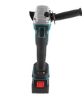 Pro Level Brushless Angle Polisher With Comfort Grip Handle And Quick Charge Battery. Front view with ergonomic design.