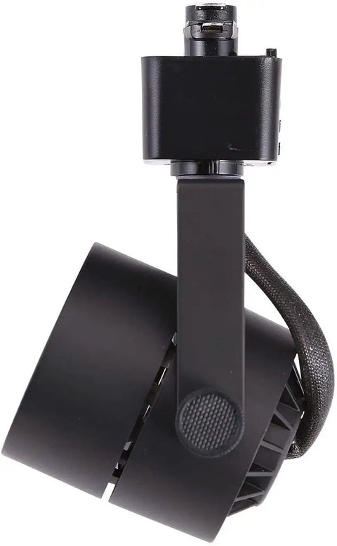 Dimmable 8W LED Track Light Head 90 Plus CRI Warm White 3000K, Adjustable Tilt 40 Degree Beam, 120V Halo Type, Black Finish