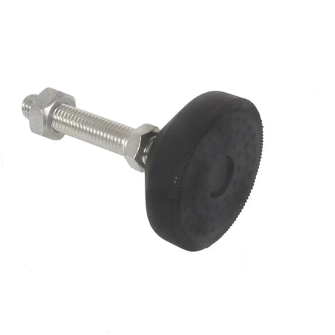 Heavy Duty Adjustable Leveling Feet 4 Pack For Furniture with thick nylon base and metal threaded mount for easy setup.