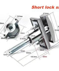 Universal T Handle Vending Machine Lock With Keys, Heavy Duty Zinc Plated Hardware, Easy To Install, Includes 3 Keys
