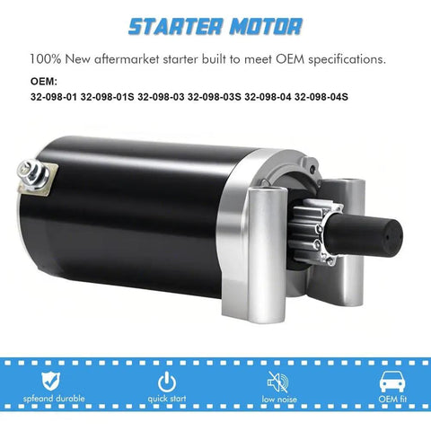 Starter Motor Replacement For Courage Engines 20HP 23HP 25HP 27HP With OEM Parts 1999-1140051 side view