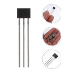 40pcs Hall Effect Sensor Kit for Industrial and Lab Use, Pro Grade Magnetic Detector with 99 Percent Accuracy, black 3-pin sensor