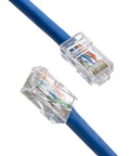 50 Pack Cat6 RJ45 Connectors For Solid And Stranded UTP Ethernet Cables, Crimp Ends For 24 To 26 AWG, Transparent Finish