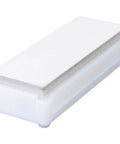K0701 Blade Black Rough White Whetstone Grit 120 For Quick Chip Repair And Precise Sharpening, shown with textured surface