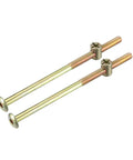 Heavy Duty M6 Hex Socket Furniture Bolt And Barrel Nut Set 60 70 80 90 100 120mm Zinc Plated For Crib Bed Chair Installations, 2 Pieces