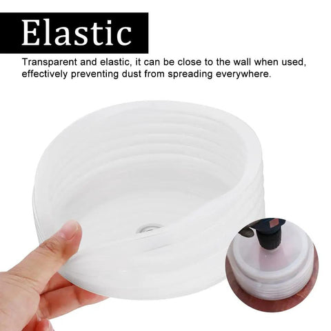 125mm Hole Saw Dust Bowl Rubber Dust Cover Collector For Drilling And Ceiling Cuts Flexible Pro Grade Mess Free Sawdust Shield