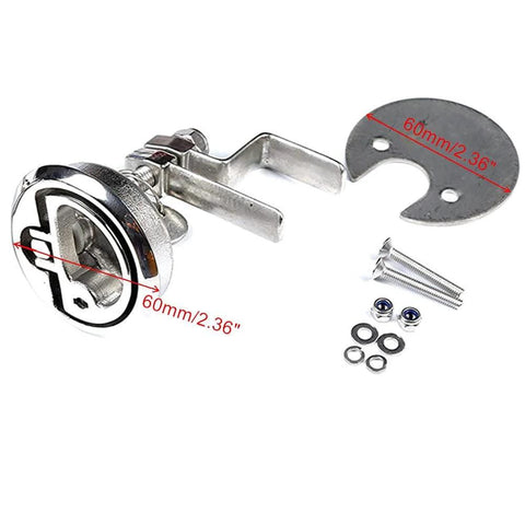 Mizugiwa marine boat flush hatch lift, stainless steel, locking style, 2-pack.