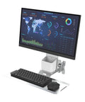 Level Up Your Workspace Setup With This Heavy Duty Monitor And Keyboard Wall Mount Industrial Floating Tray for small offices.