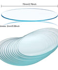 Pro Grade Lab Watch Glass Set 70mm Beaker Cover Lids For Chemistry 10 Pieces Clear Glass Watch Glasses For Reactions