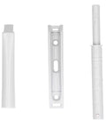 Components of Magnetic Touch Push Latch For Cabinets And Drawers With Spring Rebound Dampers And Mounting Screws