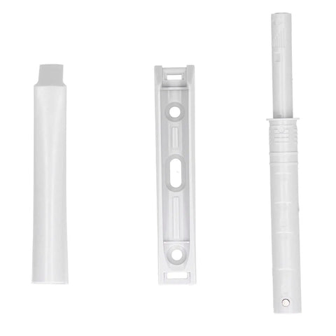 Components of Magnetic Touch Push Latch For Cabinets And Drawers With Spring Rebound Dampers And Mounting Screws