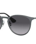 Erika Metal Round Sunglasses Unisex Design For Men And Women, Lightweight Frame With Keyhole Bridge, Metallic Gray To Dark Gray Gradient Lenses, 54 mm Narrow Fit, Everyday Dope Eyewear