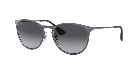 Erika Metal Round Sunglasses Unisex Design For Men And Women, Lightweight Frame With Keyhole Bridge, Metallic Gray To Dark Gray Gradient Lenses, 54 mm Narrow Fit, Everyday Dope Eyewear