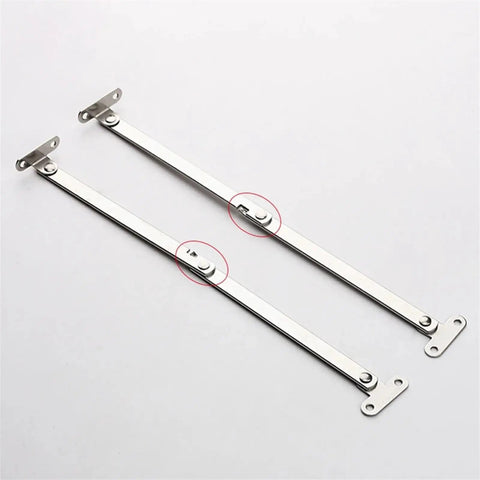Two Pack Stainless Steel Folding Pull Rods For Cabinet Doors Movable Lift Up Support Hardware Hinges And Display Rack Pull Rods