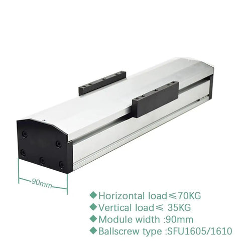 Beefy Ball Screw Actuator Workbench With Fully Enclosed Linear Rail Guide For CNC Slide Table, 90mm Module Width