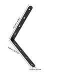 Heavy Duty Stainless Steel Straight Brackets Set Of 4 For Furniture Repair And Reinforcement with dimensions labeled