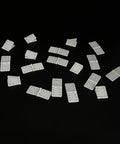 25 Pack Dope Nylon Pinned Hinges for RC Airplane Replacement Parts for Fixed Wing Models Small 12x24mm Durable Hinges With 6 Hole Sides