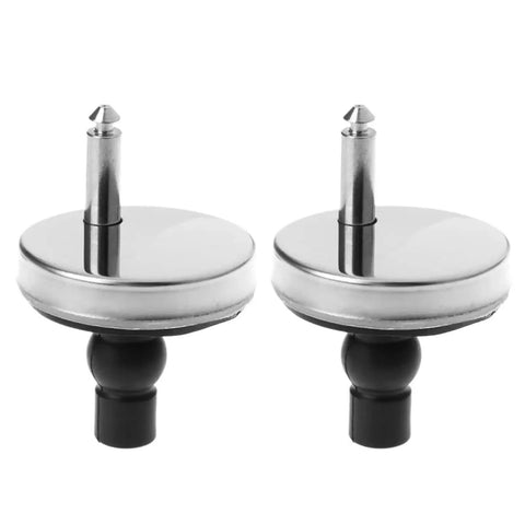 Two Pack Toilet Seat Top Fix Hinges With Soft Close Connectors Quick Fit Replacement Screws And Pins Hardware Kit For Easy DIY Toilet Seat Upgrade No Tools Required.