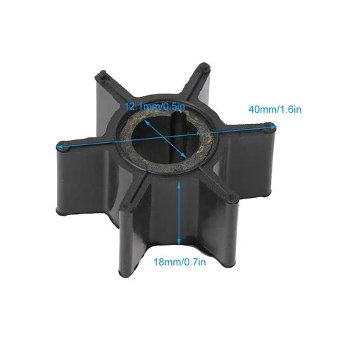 Outboard Water Pump Impeller Replacement For 6HP 8HP 9.8HP Engines, Durable ABS, Low Noise Marine Cooling Component, Easy Install