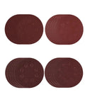 Pro Grade Mixed 5 Inch Round Sanding Discs Kit with 60 80 120 240 grits for wood metal drywall paint, hook and loop backing