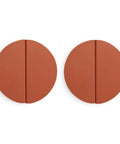 Orange Two And A Half Inch Drawer Pulls Four Piece Set Half Moon Cabinet Handles Semicircle Knobs With Screws For Kitchen Cabinets Cupboards Bedroom Furniture Doors Durable Aluminum Alloy