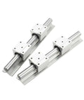 Snag These High Precision Sbr12 Linear Guide Rail Kits With Two Five Hundred Millimeter Rails And Four Smooth Ball Bearing Block Sliders, 3D printer CNC rail kit