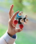 Close-up of hand holding Chemistry Molecular Model Kit For Students And Teachers, 444 Pieces Including 136 Atoms And 158 Bonds
