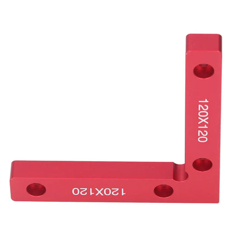 Sturdy Right Angle Clamps 2 Pack Aluminum Alloy Positioning Tools For Woodworking And Crafts To Make Perfect Square Corners Every Time With Clear Red Measurement Scale For Pros Who Need Reliable Balance And Precision On The Job Site Now, red aluminum alloy clamp.