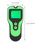 Electronic Wall Finder Detects Wood Metal Studs and Live Wire, green LCD wall scanner, handheld portable size 2.7 x 6.1 in.