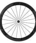 Beast 50mm Carbon Basalt Braking Surface Clincher Road Wheelset 700c with matte 3k finish, viewed from the side