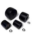 Killer Delrin Wheel Set Slaps Onto Your 2X72 Belt Grinder With A Rock Solid 4 Inch Drive And Five Eighths Inch Bore, 3-pack wheels.
