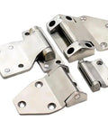 Rock Solid 304 Stainless Steel Weldable Barrel Door Hinge, Heavy Duty Industrial Pivot, 109 mm X 70 mm X 5 mm single unit hardware