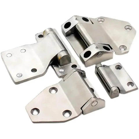 Rock Solid 304 Stainless Steel Weldable Barrel Door Hinge, Heavy Duty Industrial Pivot, 109 mm X 70 mm X 5 mm single unit hardware