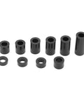 Nylon Spacers Assortment Kit With 150 Pieces For Electronics, PCBs And 3D Printing, Heat And Abrasion Resistant Standoffs, 10 Sizes From 3mm To 25mm, Comes In A Handy Storage Box, black nylon spacers shown in mixed sizes