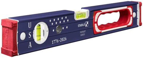 Pro Grade 48 And 16 Inch Precision Level Set With Shock Absorbing End Caps Patriotic Red White Blue Design And Bullseye Vials Built Tough For Serious Framing And Weekend Repairs
