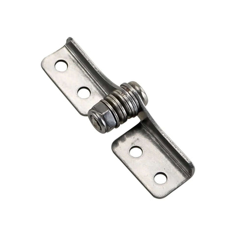 Stainless steel damping hinge with adjustable torque 0.4 N·m; left-right mounting plate with two holes