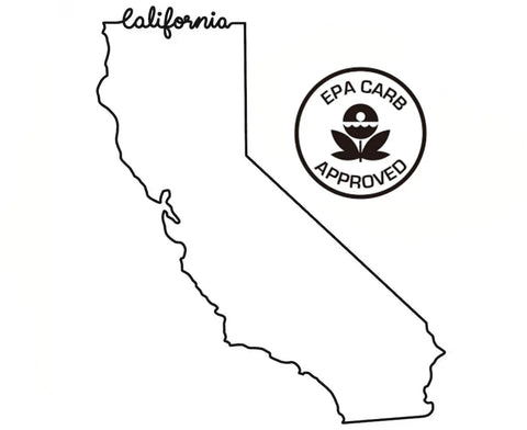 California outline with EPA CARB approved badge, related to OE Quality Catalytic Converter Replacement Part For 2004 Jeep Liberty 3.7L Left Side With Pipe Direct Fit OEM Grade Heavy Duty Emissions Compliant Durable Exhaust Upgrade Now.