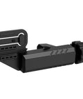 Universal Laser Receiver Bracket Clamp For LR6 LR7 LR8 LR10 Systems With Tool Free Mounting And Push Button Release, black plastic clamp