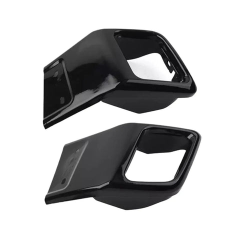 Rear Bumper Exhaust Tube Trim Kit For Range Rover Evoque 2010 2018 Compatible With Land Rover Black Coated Stainless Steel