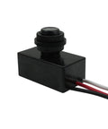 2 Pack DC 8-50V Photoelectric Light Control Switch Dusk To Dawn Sensor for Outdoor Lighting, black rectangular design, three-wire install