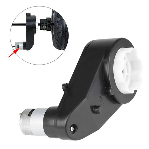 RS550 Drive Engine For Kids Cars And Carriage Mods, High Speed 20000 To 30000 RPM 6V And 12V Electric Motor, Universal Fit in black housing