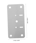 Stainless Steel Hinge Repair Plate Kit For Cabinets And Doors 10 Sets Easy To Use Quick Fix Reinforcement Plates, 1.7 x 3.5 in