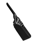 Weather Resistant Fireplace Shovel For Indoor And Outdoor Use, Ash Scoop Tool In Black Finish, 15In Length, angled view