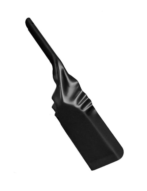 Weather Resistant Fireplace Shovel For Indoor And Outdoor Use, Ash Scoop Tool In Black Finish, 15In Length, angled view