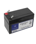 Mercedes-Benz Auxiliary Battery 2007 2023 Sealed Lead-Acid Drop-In Direct Fit Not Starter Battery Replacement With No Core Charge Interchange 000000004039 82533004001, black sealed lead-acid battery with labels.