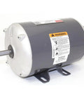 Badass One Third Hp 48 Frame Three Phase Industrial General Purpose Electric Motor 1725 Rpm 208 230 460 Volt showing side view with label and mounting bracket.