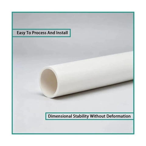 Close-up of Heavy Duty Hardshell Cable Conduit 10 Pack Surface Mounted Electrical Wire Routing Pipes measuring 40mm in diameter.